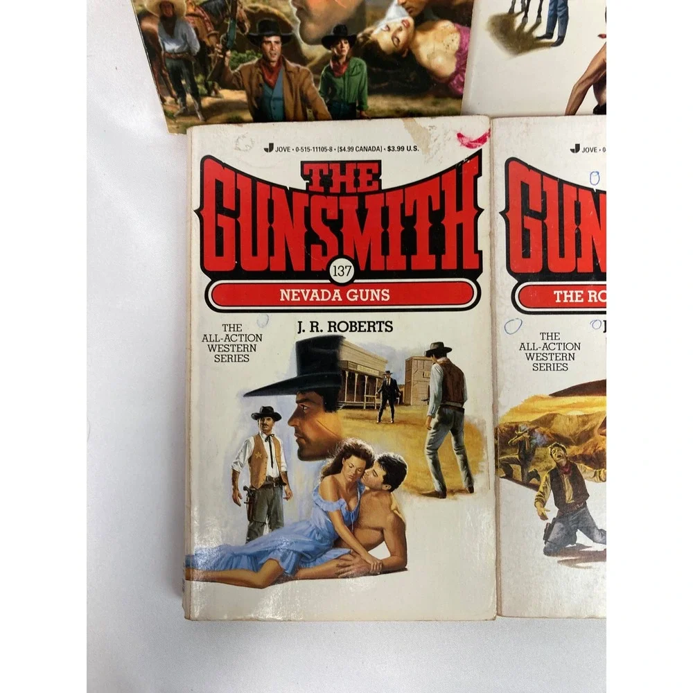 J.R. Roberts The Gunsmith Western Paperback Lot of 6 Nos 123, 130, 137 & 3 more